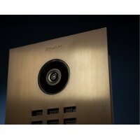 DoorBIrd D2201V IP Video Türsprechanlage, 1 Einheit, 1 Ruftaste, Baubronze