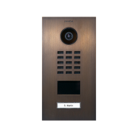 DoorBIrd D2201V IP Video Türsprechanlage, 1 Einheit, 1 Ruftaste, Baubronze