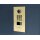 DoorBIrd D2201V IP Video Türsprechanlage, 1 Einheit, 1 Ruftaste,Messing-Optik als PVD-Beschichtung, Edelstahl V4A, hochglanzpoliert