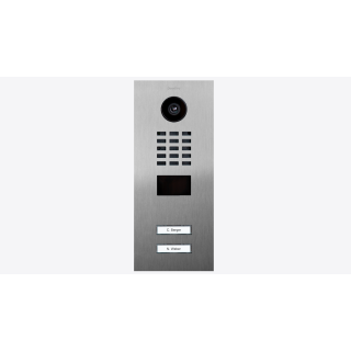 DoorBIrd D2202V IP Video Türsprechanlage, 2 Einheit, 2 Ruftaste, Edelstahl V2A, gebürstet