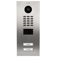 DoorBIrd D2202V IP Video T&uuml;rsprechanlage, 2 Einheit, 2 Ruftaste,Edelstahl V4A (salzwasser- und flugrostbest&auml;ndig), geb&uuml;rstet