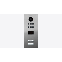 DoorBIrd D2202V IP Video T&uuml;rsprechanlage, 2 Einheit, 2 Ruftasten, DB 703, Edelstahl, pulverbeschichtet, seidenmatt