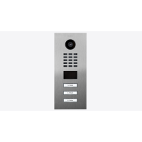 DoorBIrd D2203V IP Video T&uuml;rsprechanlage, 3 Einheit, 3 Ruftaste, Edelstahl V2A, geb&uuml;rstet