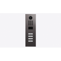 DoorBIrd D2204V IP Video T&uuml;rsprechanlage, 4 Einheit, 4 Ruftaste, Gold-Optik als PVD-Beschichtung, Edelstahl, geb&uuml;rstet