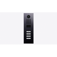 DoorBIrd D2204V IP Video T&uuml;rsprechanlage, 4 Einheit, 4 Ruftaste, Titan-Optik als PVD-Beschichtung, Edelstahl V4A, hochglanzpoliert