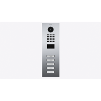 DoorBIrd D2205V IP Video T&uuml;rsprechanlage, 5 Einheit, 5 Ruftaste,Chrom-Optik, Edelstahl V4A, hochglanzpoliert