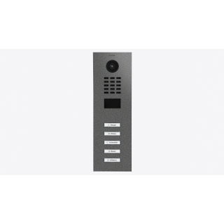 DoorBIrd D2205V IP Video Türsprechanlage, 5 Einheit, 5 Ruftasten. DB 703, Edelstahl, pulverbeschichtet, seidenmatt