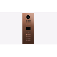 DoorBird IP Video T&uuml;rsprechanlage ; 1 Einheit, 1 Ruftaste. Bronze-Optik als PVD-Beschichtung, Edelstahl, geb&uuml;rstet