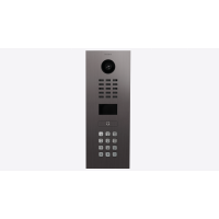 DoorBird IP Video T&uuml;rsprechanlage ; 1 Einheit, 1 Ruftaste. Titan-Optik als PVD-Beschichtung, Edelstahl, geb&uuml;rstet