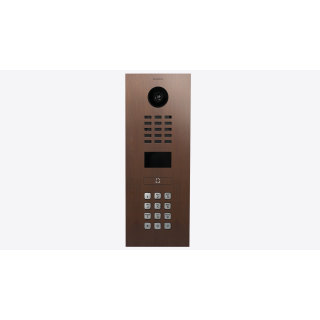 DoorBird IP Video Türsprechanlage ; 1 Einheit, 1 Ruftaste. Baubronze
