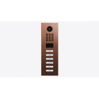 DoorBIrd D2206V IP Video T&uuml;rsprechanlage, 6 Einheit, 6 Ruftaste,  Bronze-Optik als PVD-Beschichtung, Edelstahl, geb&uuml;rstet