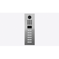 DoorBIrd D2206V IP Video T&uuml;rsprechanlage, 6 Einheit, 6 Ruftaste,  Titan-Optik als PVD-Beschichtung, Edelstahl, geb&uuml;rstet