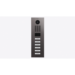 DoorBIrd D2206V IP Video Türsprechanlage, 6 Einheit, 6 Ruftaste, Echtes Messing brüniert