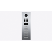 DoorBIrd D2206V IP Video T&uuml;rsprechanlage, 6 Einheit, 6 Ruftaste, Messing-Optik als PVD-Beschichtung, Edelstahl V4A, hochglanzpoliert